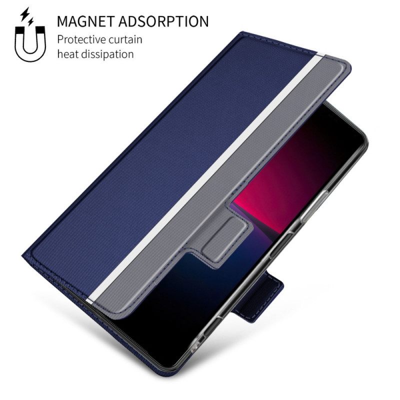 θηκη κινητου Sony Xperia 10 IV Θήκη Flip Δίχρωμο Baiyu