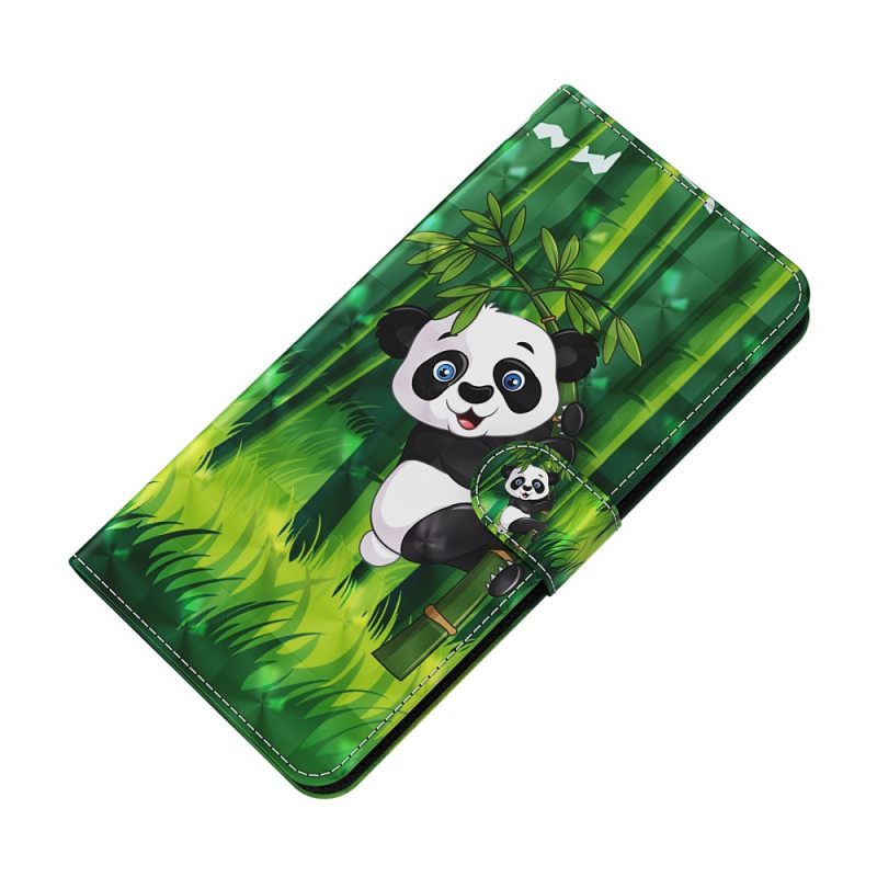 Κάλυμμα Xiaomi Redmi 10C με κορδονι Bamboo Panda Με Κορδόνι