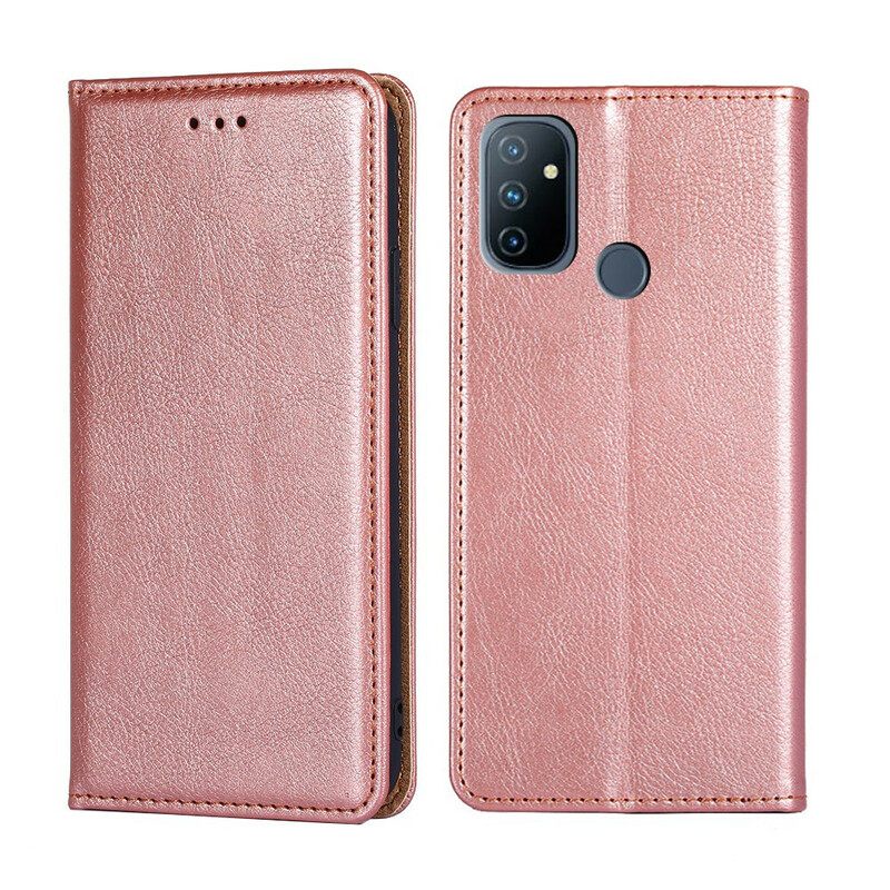 θηκη κινητου OnePlus Nord N100 Θήκη Flip Στυλ Λεπτού Δέρματος
