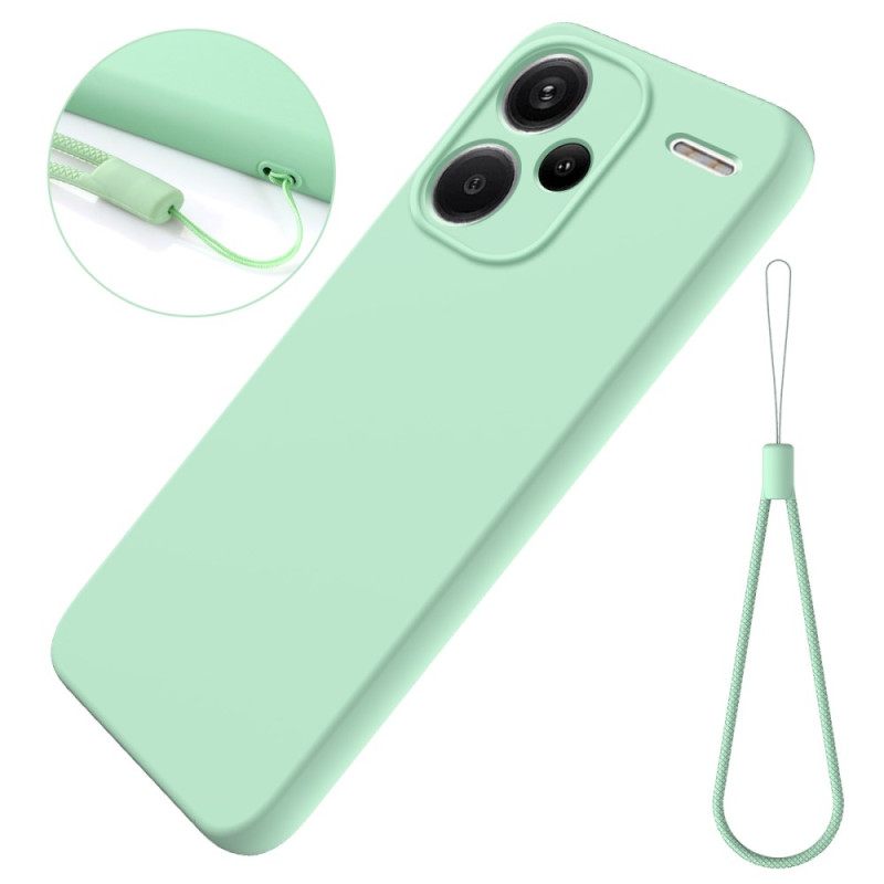 Κάλυμμα Xiaomi Redmi Note 13 Pro Plus 5g Λουράκι Υγρής Σιλικόνης Σιλικόνης