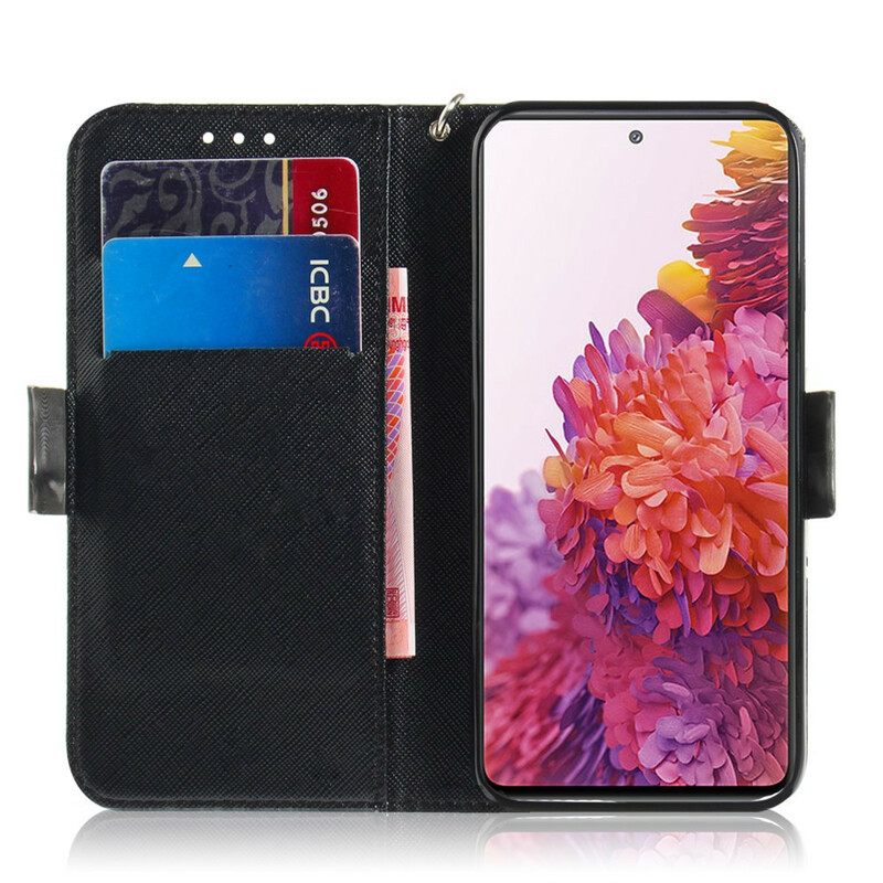 Κάλυμμα Samsung Galaxy S20 FE με κορδονι Γκρι Γάτα Με Λουράκι