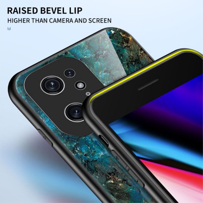 Θήκη Oppo Find X5 Pro Χρώματα Μαρμάρου Σκληρυμένο Γυαλί