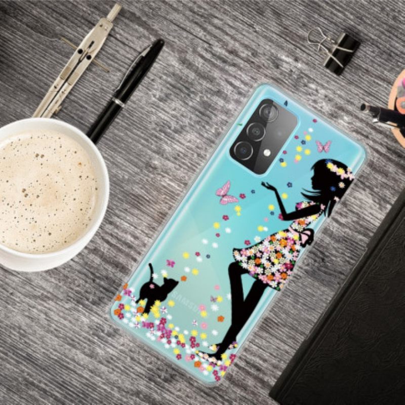 Θήκη Samsung Galaxy A32 Νεαρό Λουλούδι