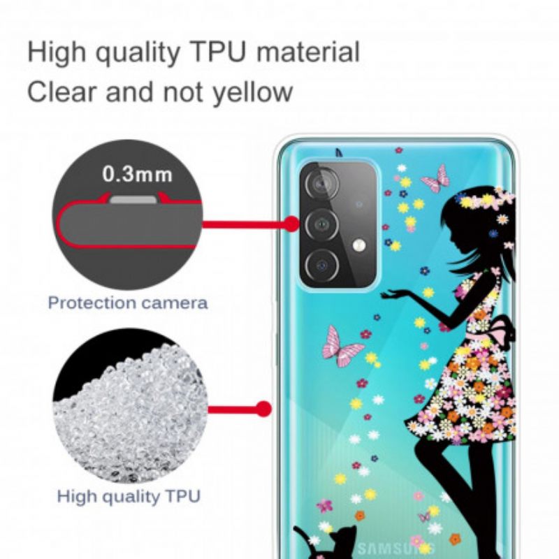 Θήκη Samsung Galaxy A32 Νεαρό Λουλούδι