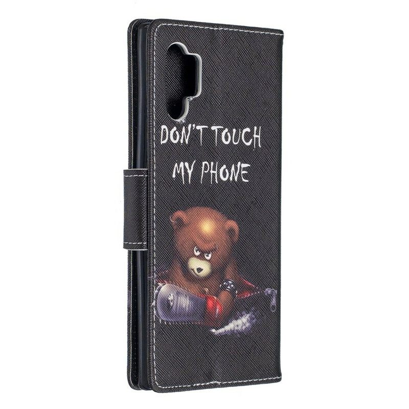 Θήκη Flip Samsung Galaxy Note 10 Plus Επικίνδυνη Αρκούδα