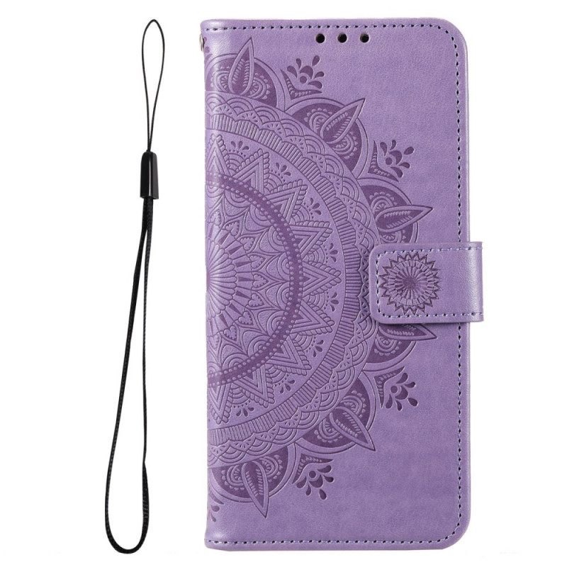 Κάλυμμα Samsung Galaxy M33 5G με κορδονι Strappy Sun Mandala