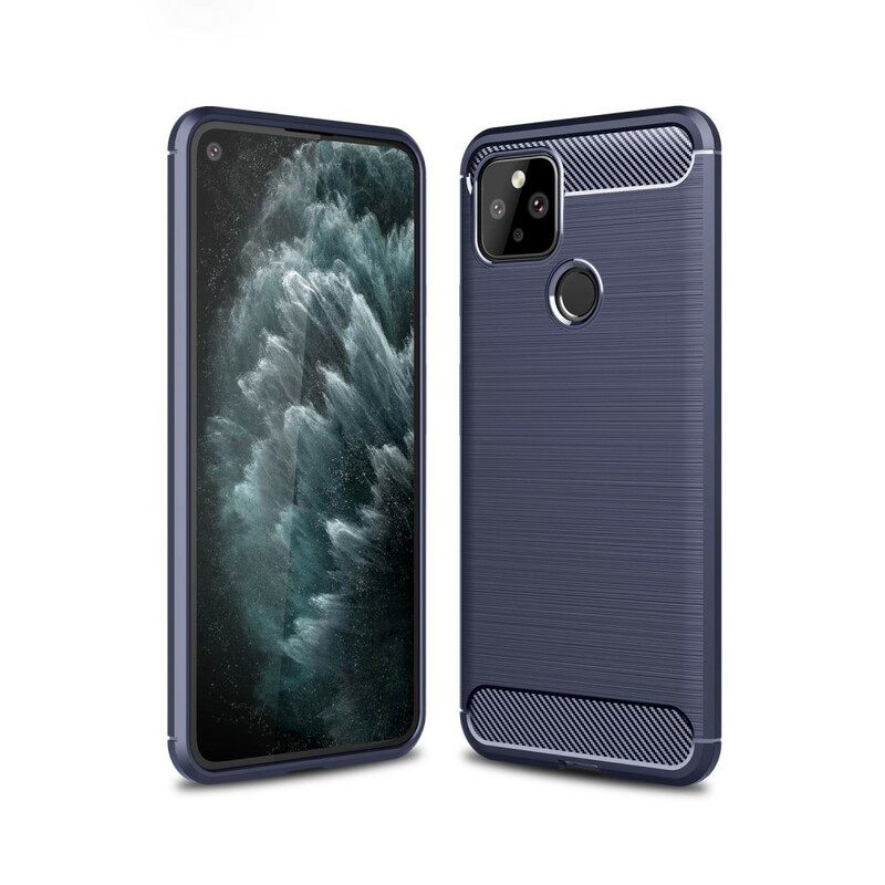 θηκη κινητου Google Pixel 5 Βουρτσισμένο Ανθρακόνημα