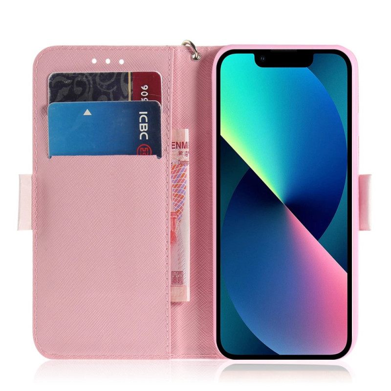 Κάλυμμα iPhone 14 Plus με κορδονι Strappy Panda