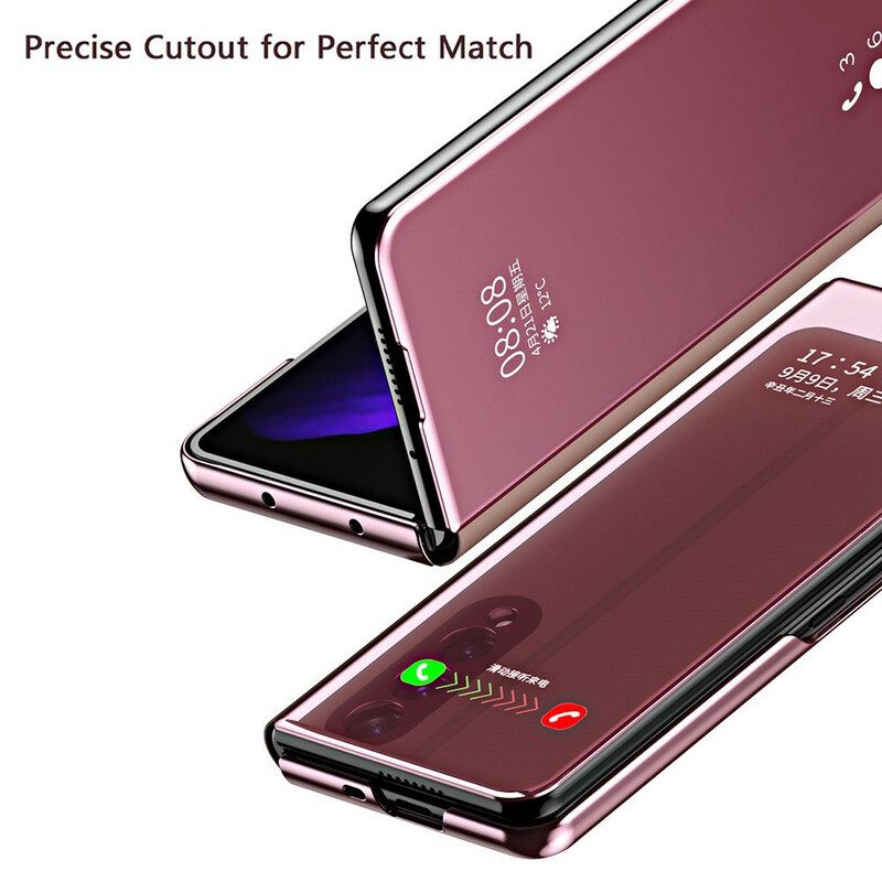 θηκη κινητου Samsung Galaxy Z Fold 3 5G Θήκη Flip Κάλυμμα Καθρέφτη