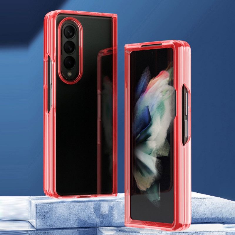 Θήκη Samsung Galaxy Z Fold 3 5G Διαφανείς Χρωματιστές Άκρες