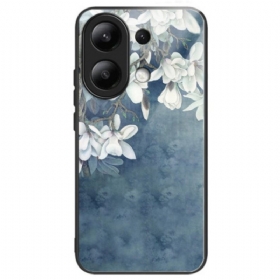 Κάλυμμα Xiaomi Redmi Note 13 4g Magnolias Tempered Glass