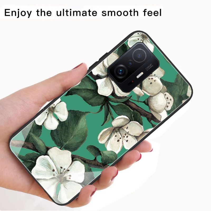 θηκη κινητου Xiaomi 11T / 11T Pro Ανθισμένο Δέντρο Σκληρυμένο Γυαλί