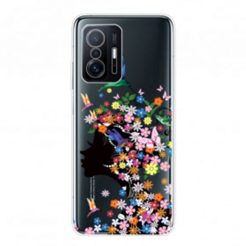 Θήκη Xiaomi 11T / 11T Pro Διάφανα Λουλουδάτα Μαλλιά