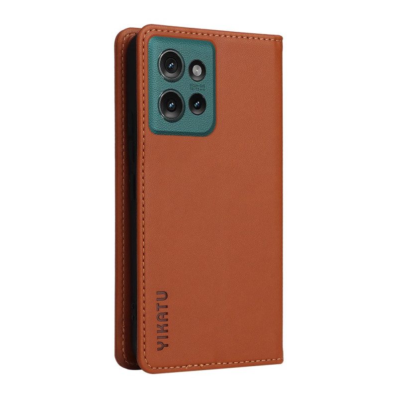 Δερματινη Θηκη Motorola Edge 50 Yikatu