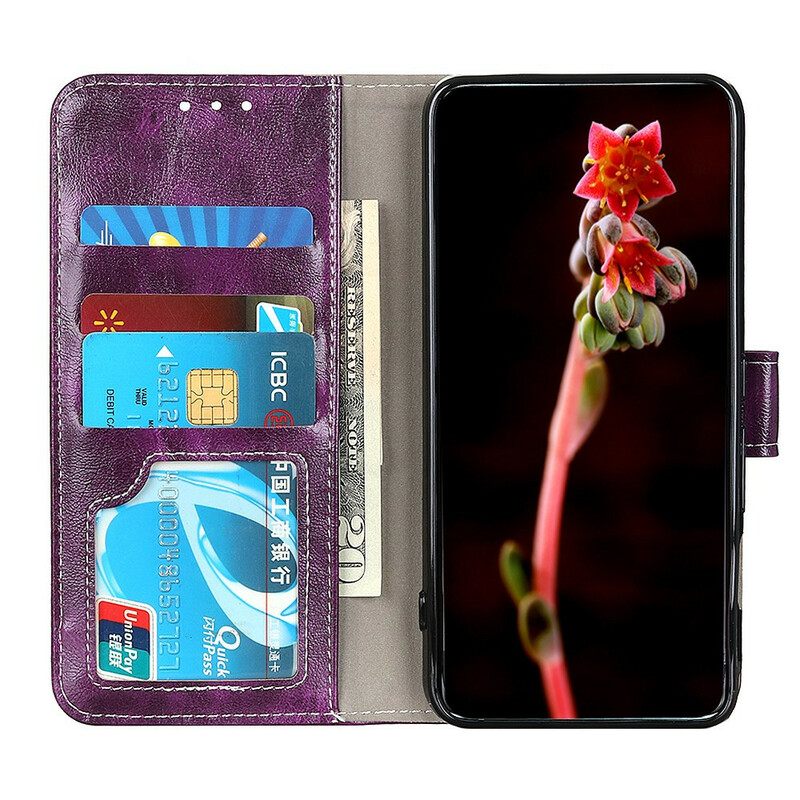 δερματινη θηκη Samsung Galaxy Note 10 Lite Λαμπερές Και Εμφανείς Ραφές