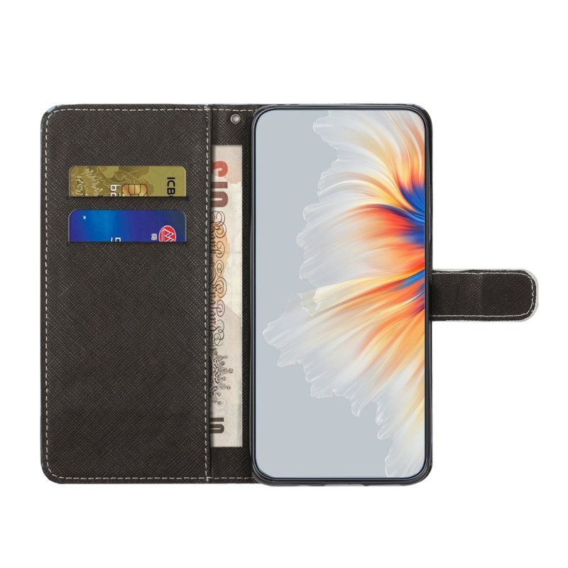 Θηκη Κινητου Xiaomi Redmi Note 13 Pro 5g Θήκες Κινητών Strappy Cat Eyes