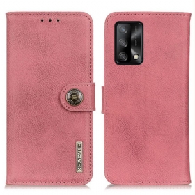 Κάλυμμα Oppo A74 4G Απομίμηση Δέρματος Khazneh