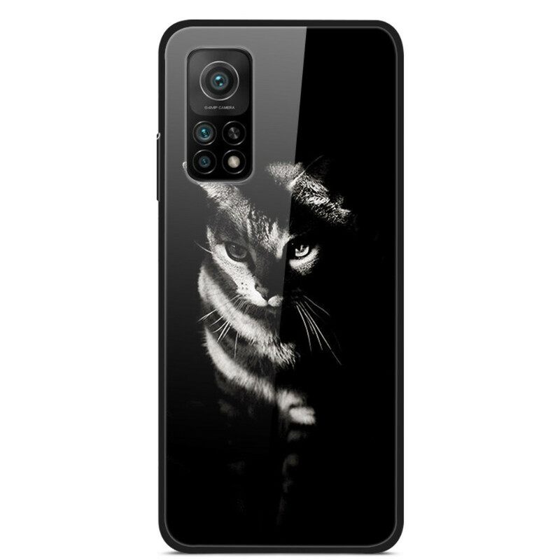Θήκη Xiaomi Mi 10T / 10T Pro Γάτα Tempered Glass