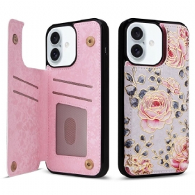 Κάλυμμα iPhone 16 Plus Floral Rfid Protection