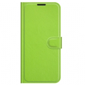 Κάλυμμα Samsung Galaxy M32 Κλασικό Εφέ Δέρματος Litchi