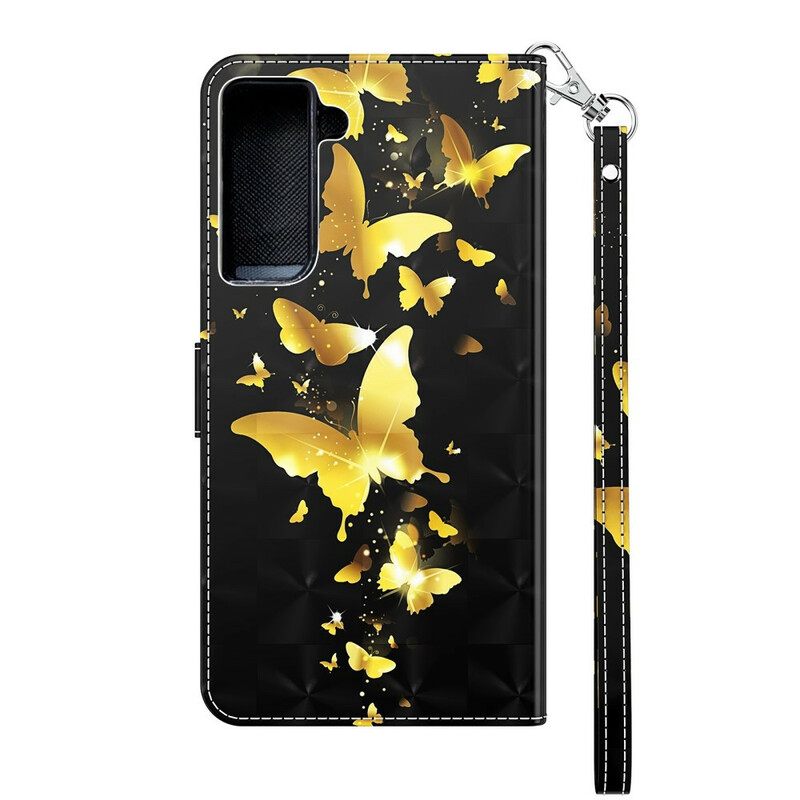 Κάλυμμα Samsung Galaxy S21 Plus 5G Κίτρινες Πεταλούδες