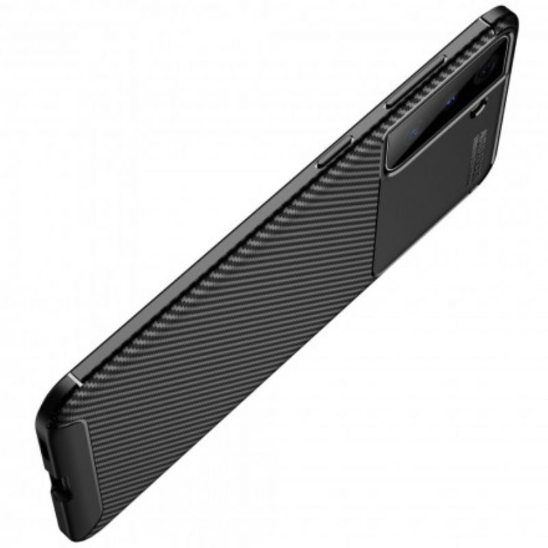 θηκη κινητου Samsung Galaxy S21 Plus 5G Ευέλικτη Υφή Από Ίνες Άνθρακα