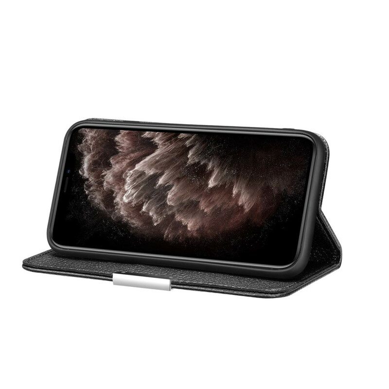 θηκη κινητου iPhone 13 Pro Θήκη Flip Faux Leather Litchi Ultra Chic