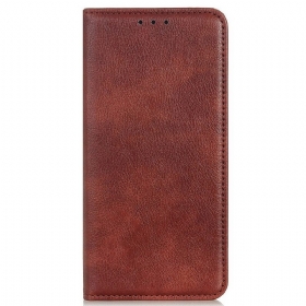 θηκη κινητου iPhone 13 Pro Θήκη Flip Lychee Split Leather