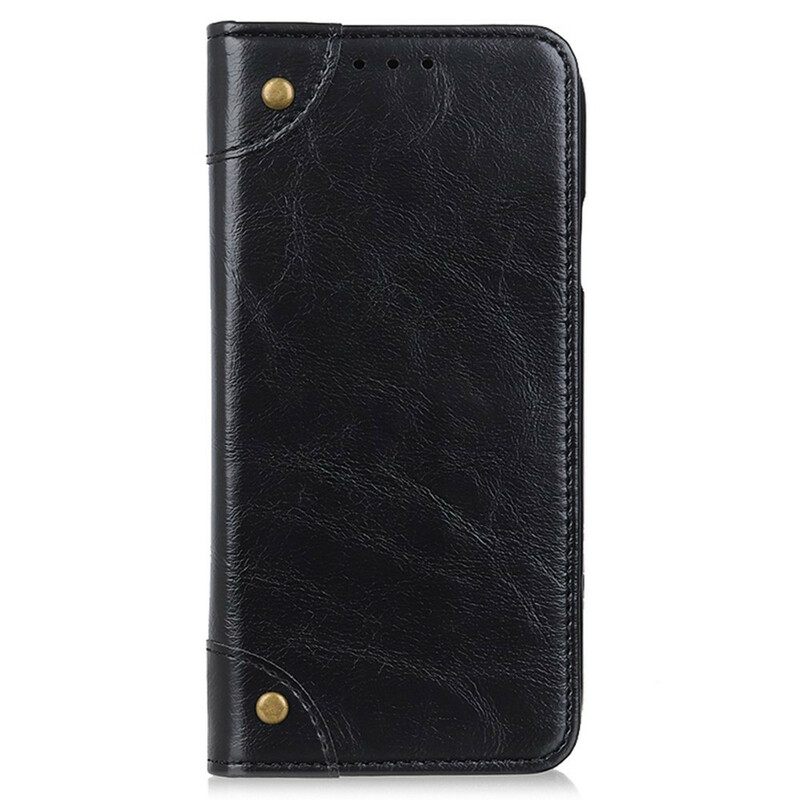 θηκη κινητου iPhone 13 Pro Θήκη Flip Vintage Πριτσίνια