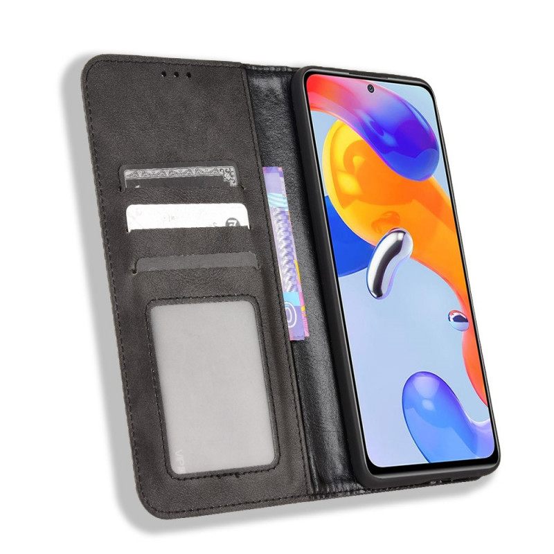 θηκη κινητου Xiaomi Redmi Note 11 Pro / 11 Pro 5G Θήκη Flip Στυλιζαρισμένο Vintage Δερμάτινο Εφέ