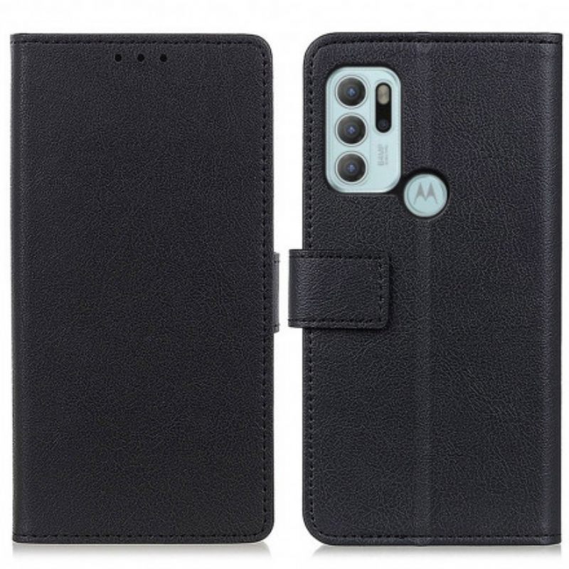 Κάλυμμα Moto G60S Κλασικό Δερμάτινο Εφέ