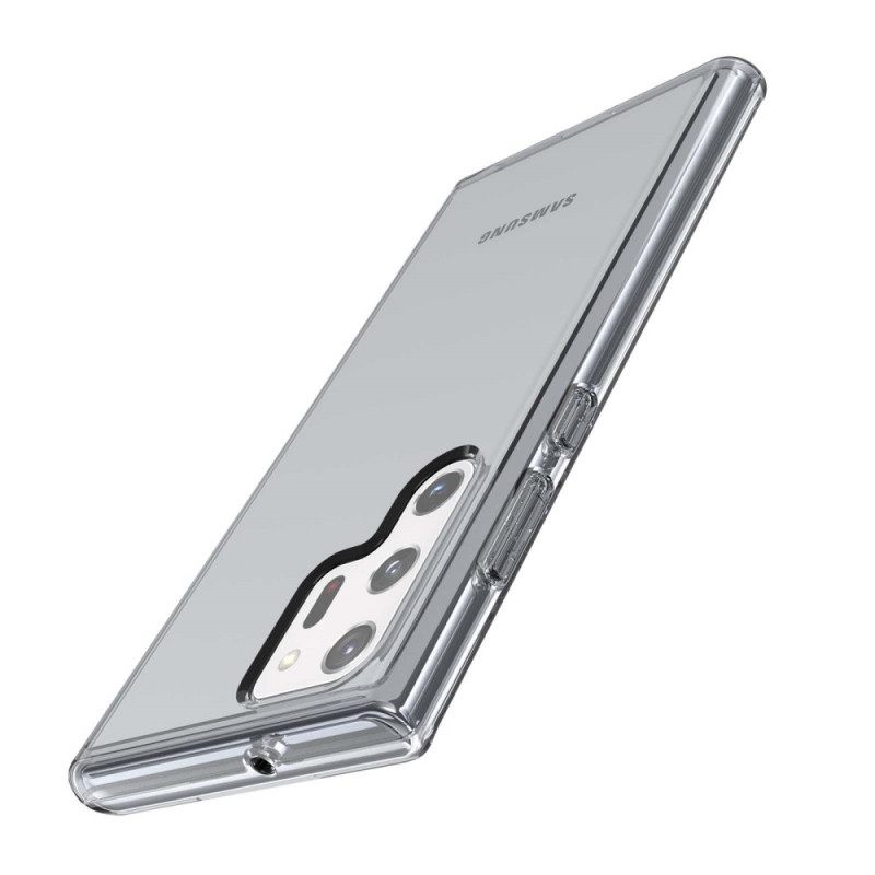 θηκη κινητου Samsung Galaxy S22 Ultra 5G Διαφανές Υβριδικό Έγχρωμο