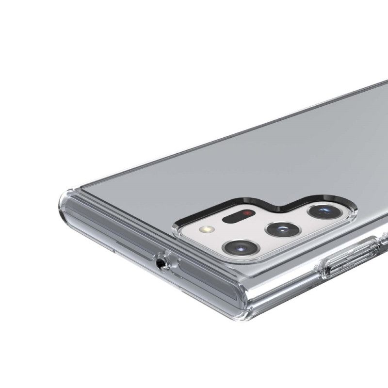 θηκη κινητου Samsung Galaxy S22 Ultra 5G Διαφανές Υβριδικό Έγχρωμο