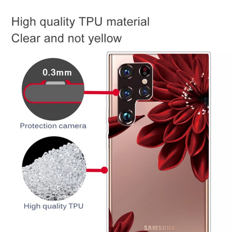 Θήκη Samsung Galaxy S22 Ultra 5G Άγρια Λουλούδια