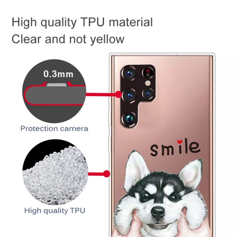Θήκη Samsung Galaxy S22 Ultra 5G Χαμογελαστος Σκυλος