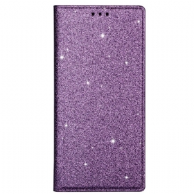 θηκη κινητου Samsung Galaxy M51 Θήκη Flip Στυλ Παγιέτα