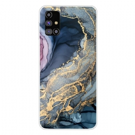 Θήκη Samsung Galaxy M51 Έγχρωμο Μάρμαρο