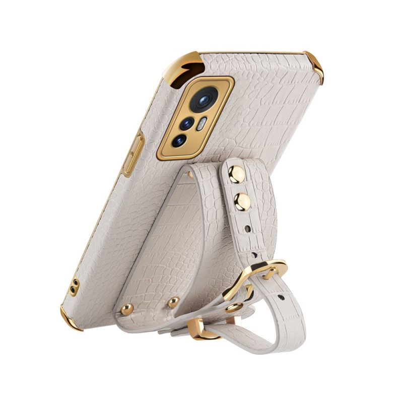 θηκη κινητου Xiaomi 12 Pro Λουράκι Κροκό
