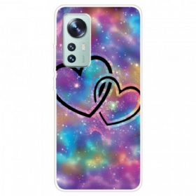 Θήκη Xiaomi 12 Pro Καρδιές Σιλικόνης