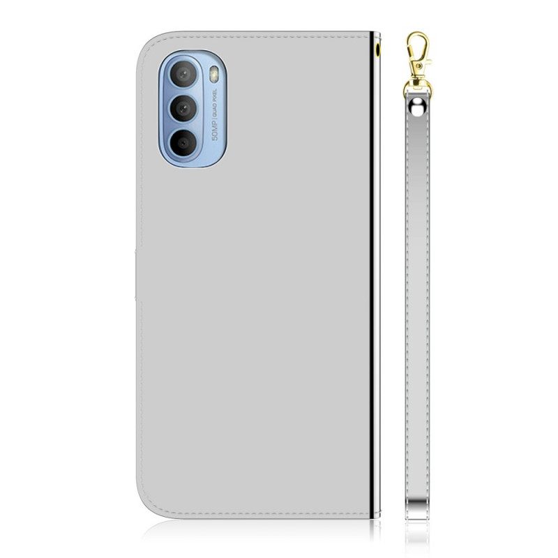 δερματινη θηκη Moto G41 / G31 Κάλυμμα Καθρέφτη Από Συνθετικό Δέρμα