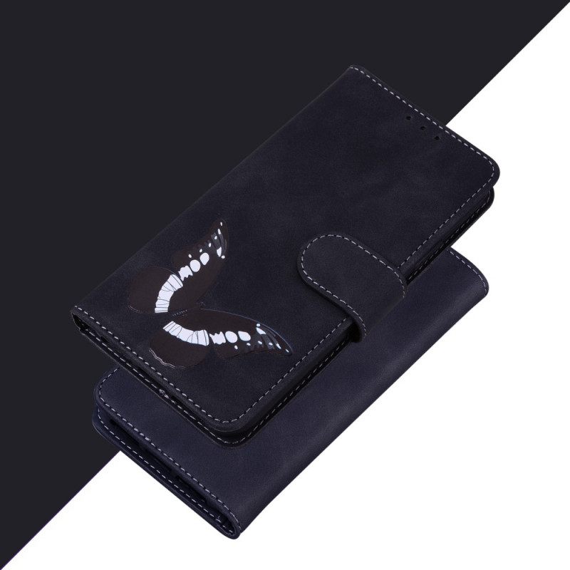 δερματινη θηκη Moto G41 / G31 Skin-touch Butterfly