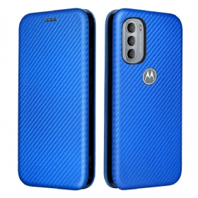 θηκη κινητου Moto G41 / G31 Θήκη Flip Άνθρακα Σιλικόνης