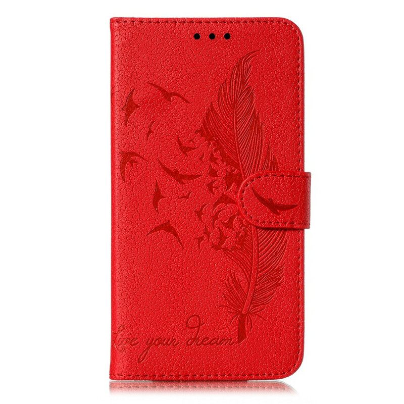 Κάλυμμα Samsung Galaxy A51 Faux Leather Live Your Dream