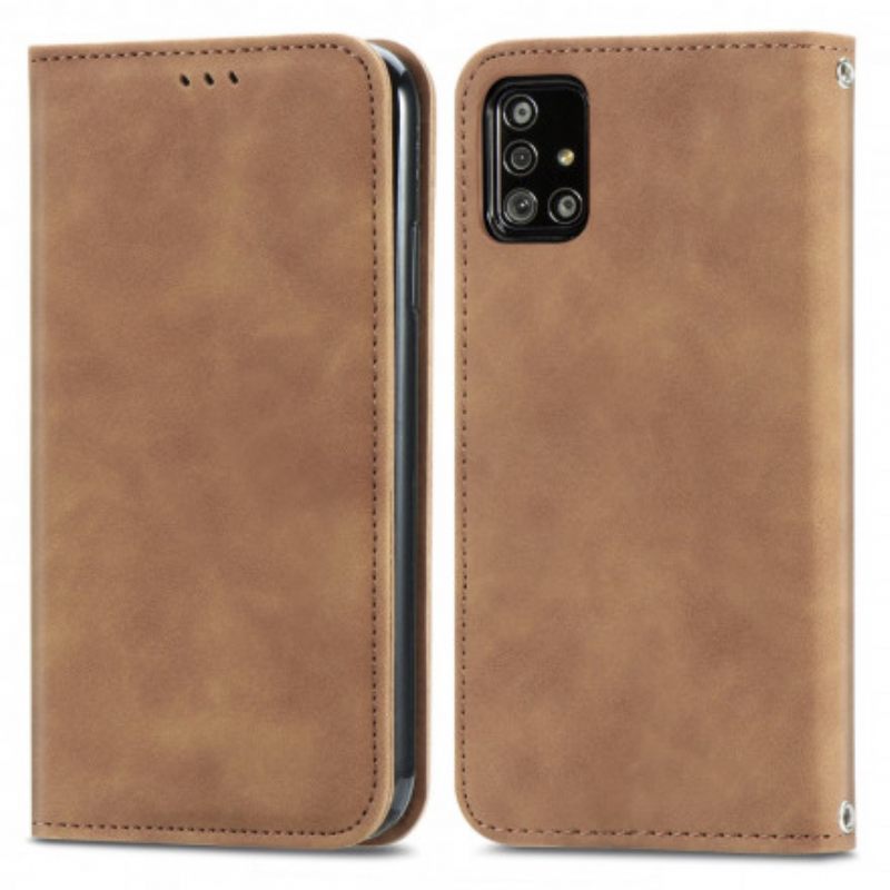 θηκη κινητου Samsung Galaxy A51 Θήκη Flip Vintage Συνθετικό Δέρμα