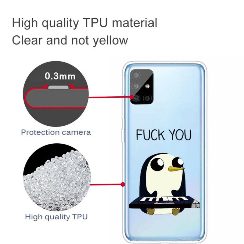 Θήκη Samsung Galaxy A51 Penguin Fuck You