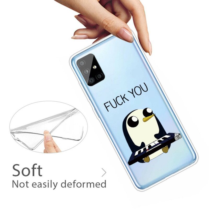 Θήκη Samsung Galaxy A51 Penguin Fuck You