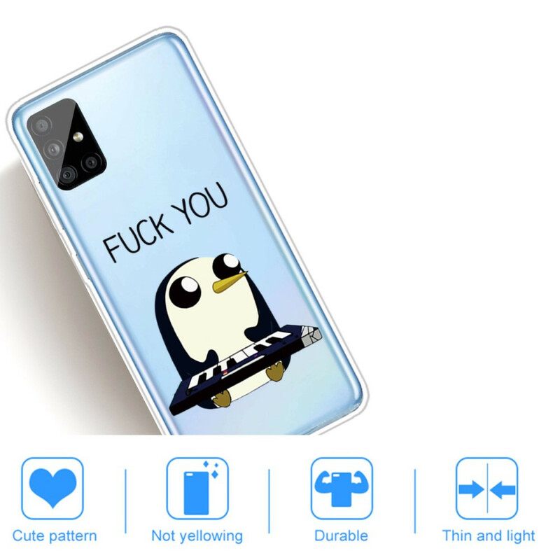 Θήκη Samsung Galaxy A51 Penguin Fuck You
